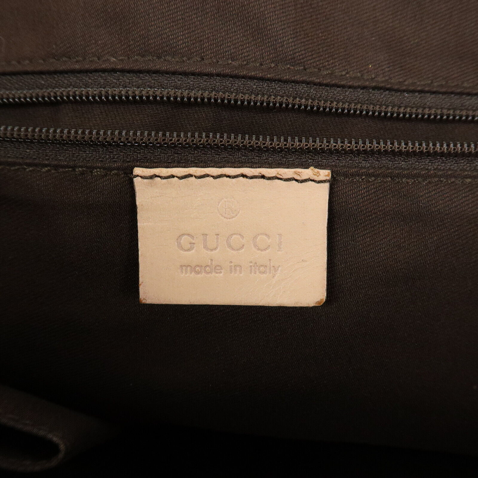 Gucci Abbey Line GG Canvas Leather Tote Bag - Pink White