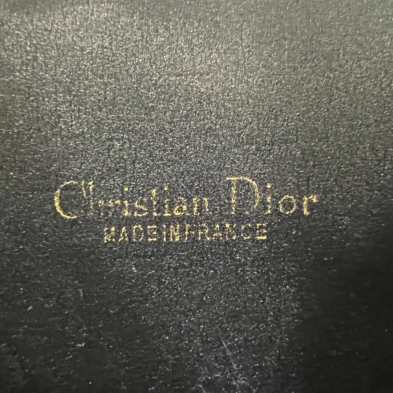 Christian Dior Trotter Clutch Bag Navy Canvas