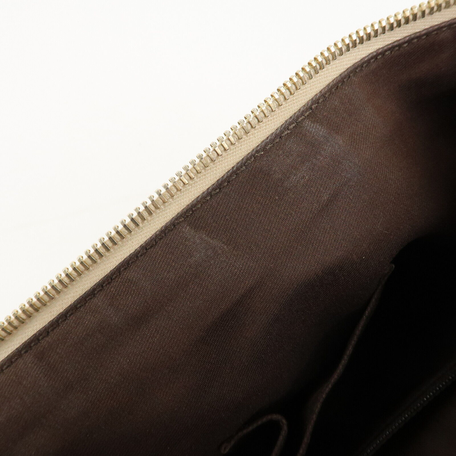 Gucci Abbey Line GG Canvas Leather Tote Bag - Pink White