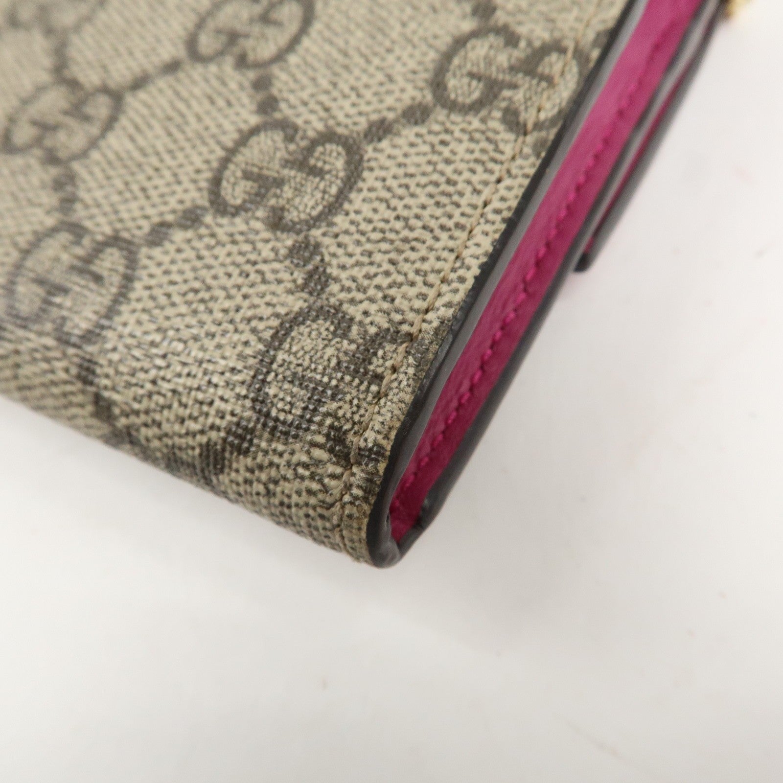 Gucci GG Supreme Leather Canvas Padlock Chain