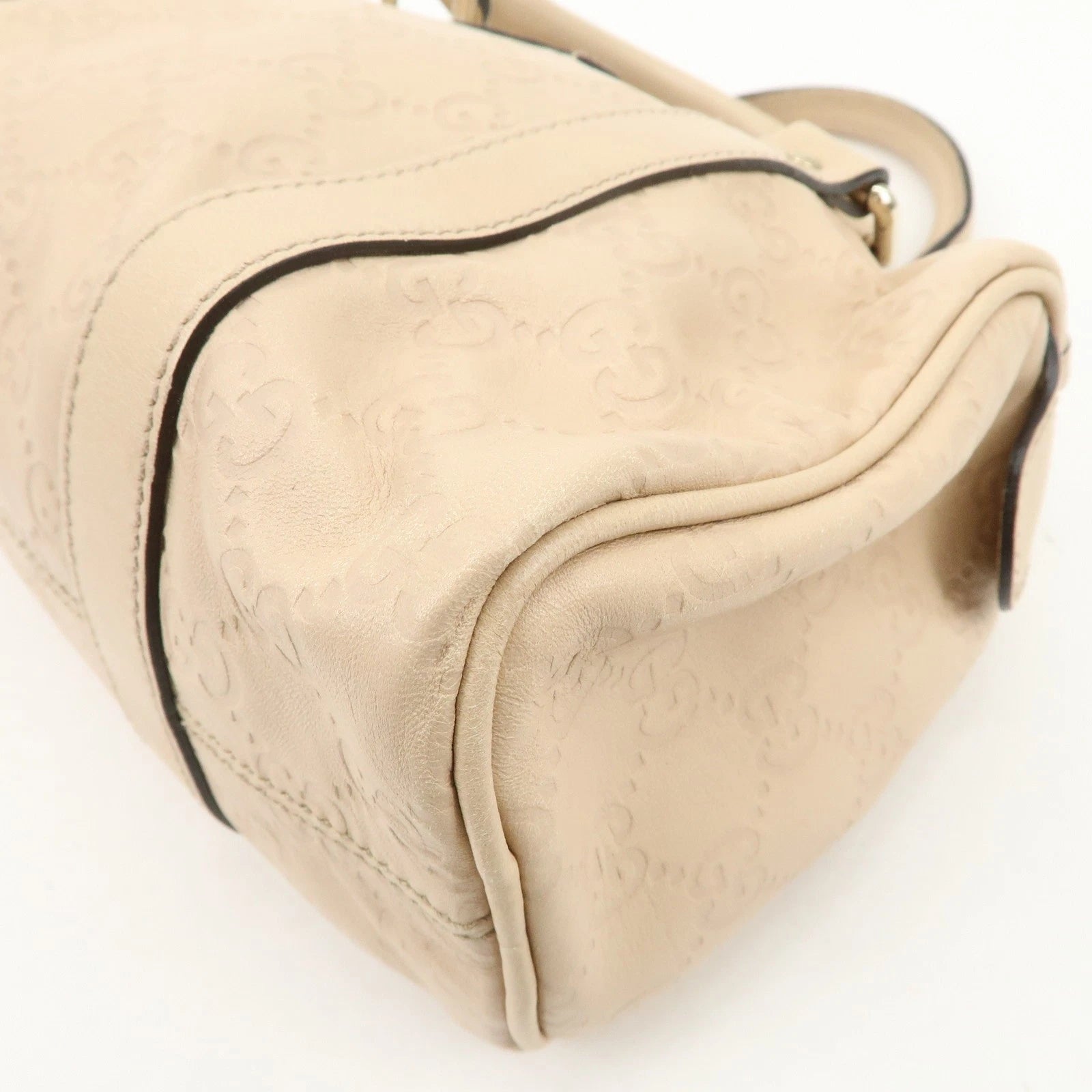 Gucci Mini Boston Bag - Pink Beige, Guccissima Leather