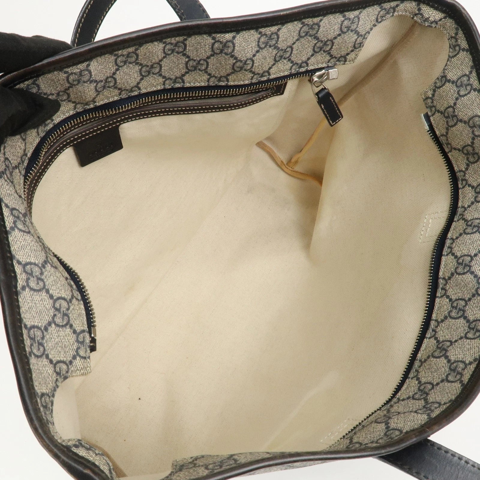Gucci Supreme Leather Tote Bag - Beige, PVC