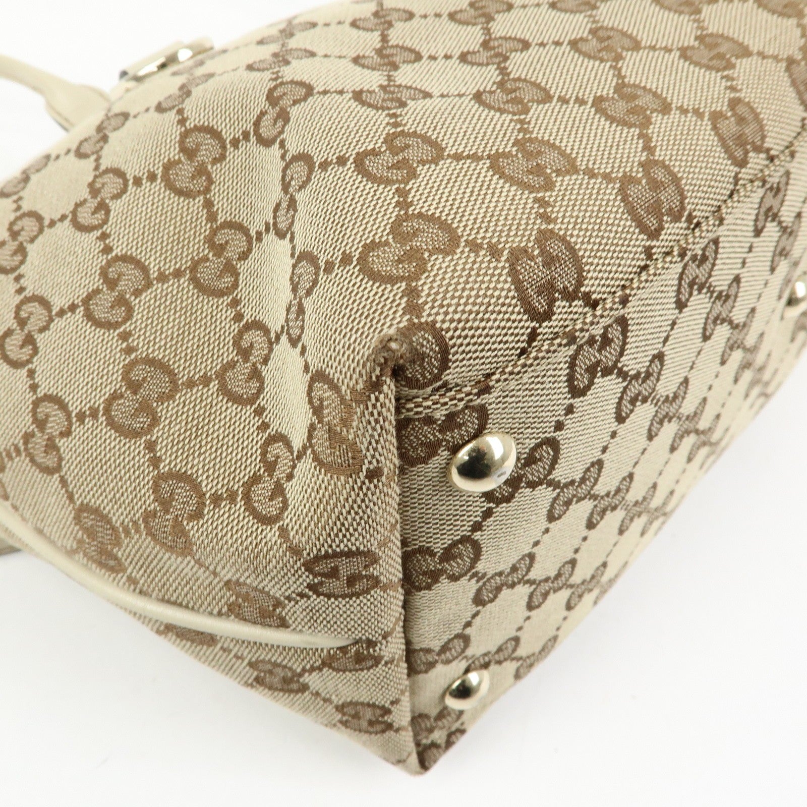 Gucci Interlocking G Tote Bag - Beige, Canvas and Leather