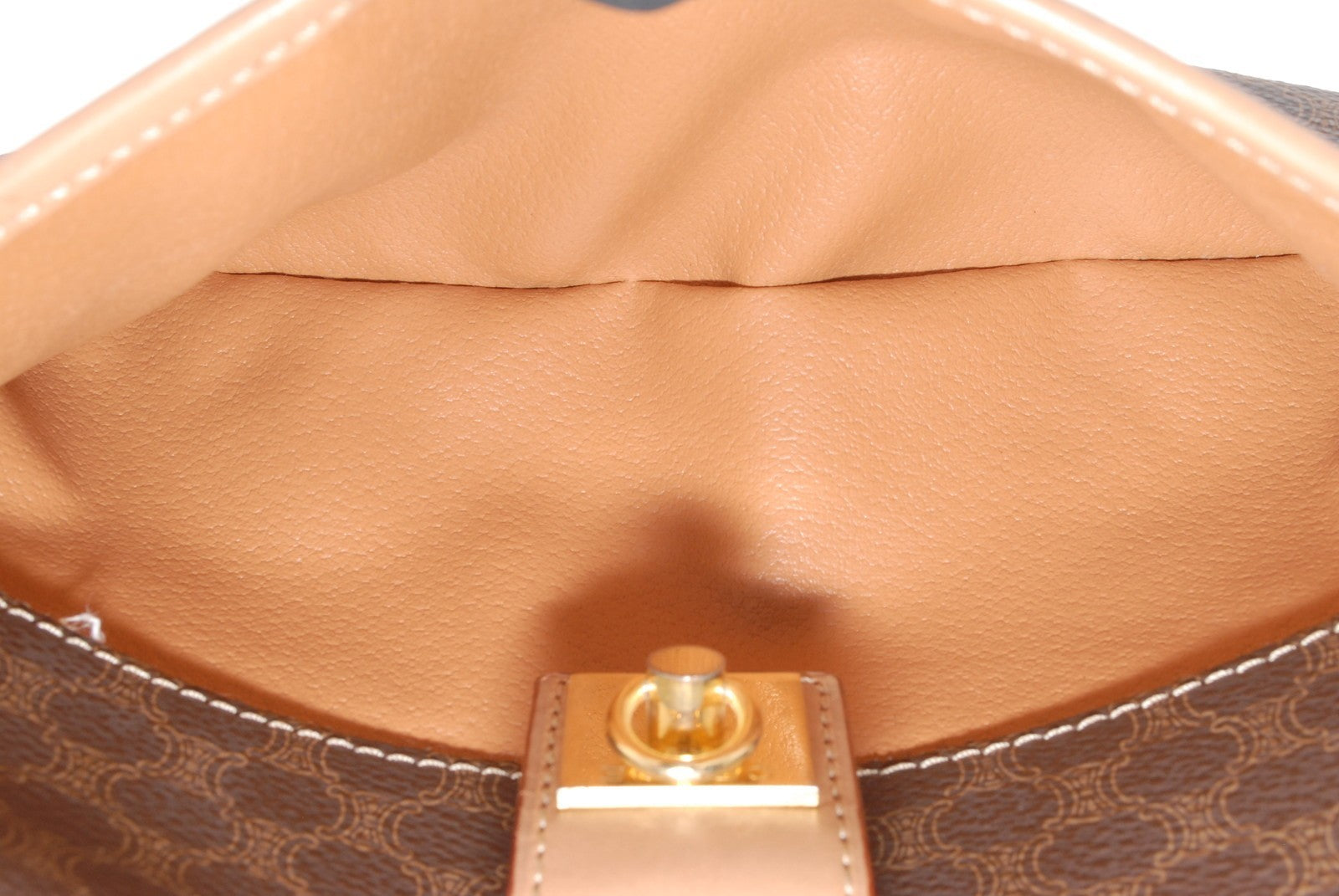 Celine Macadam Shoulder Bag - Brown, Leather PVC
