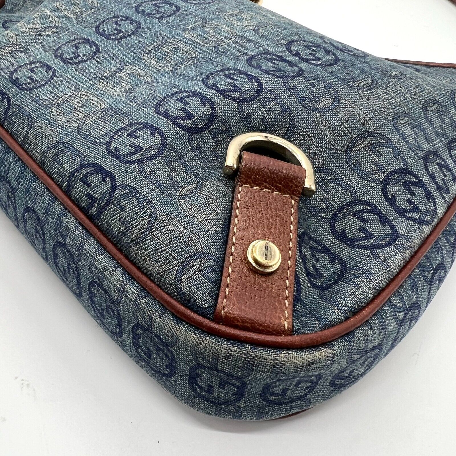 Gucci Abby Hobo Shoulder Bag Denim
