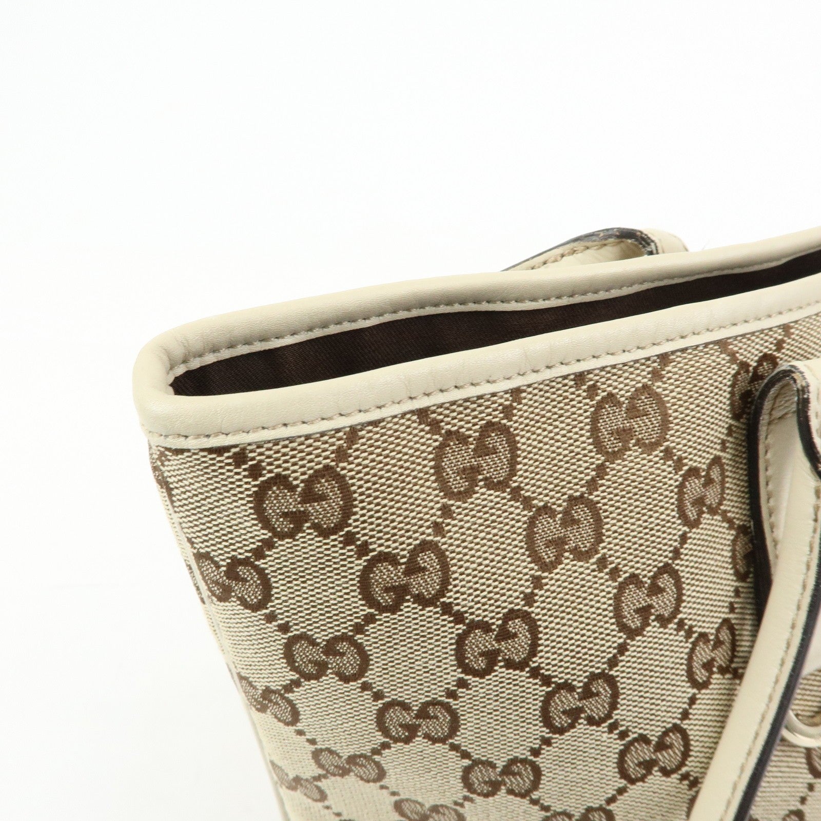Gucci Interlocking G Tote Bag - Beige, Canvas and Leather
