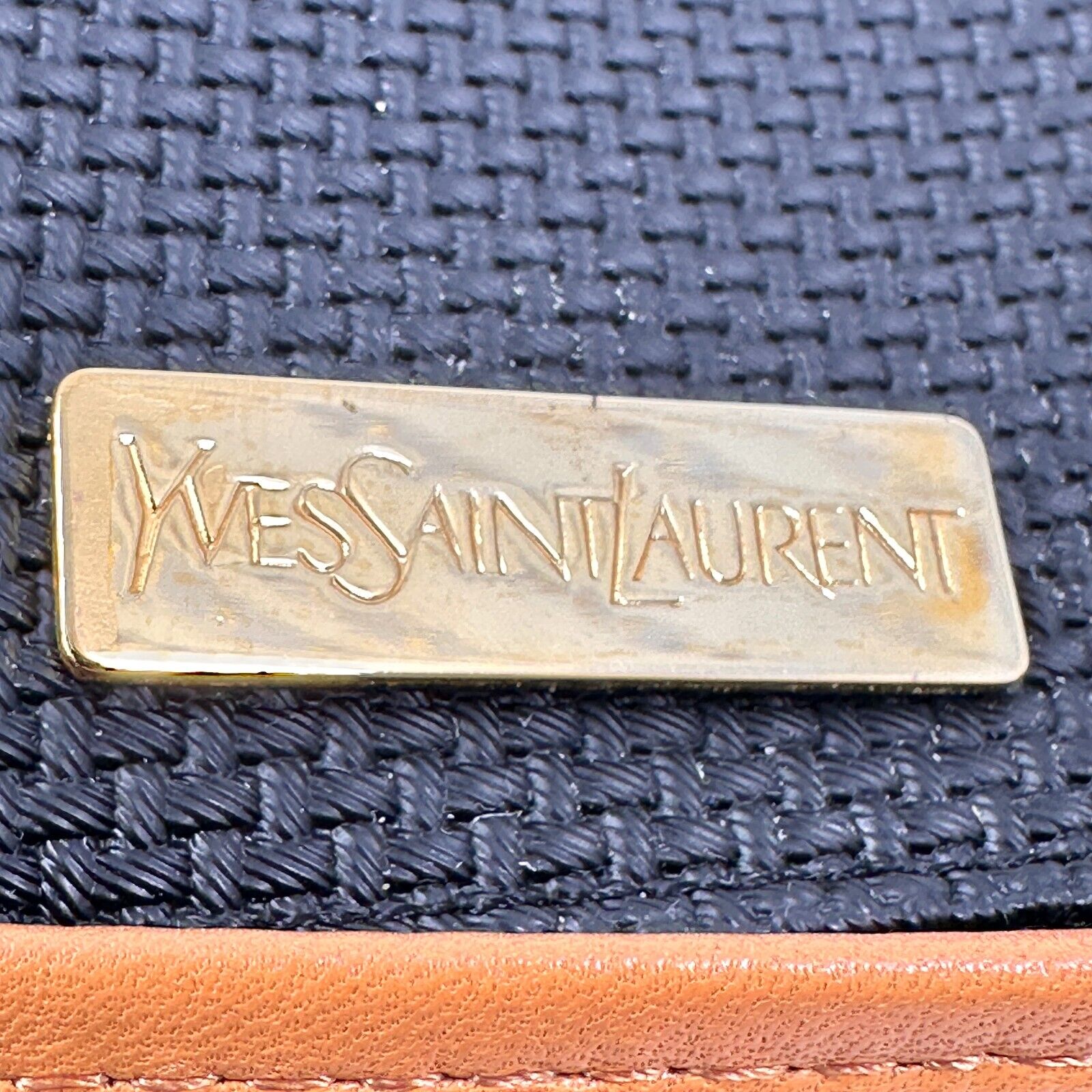 Saint Laurent YSL Shoulder Bag - Leather & Black PVC