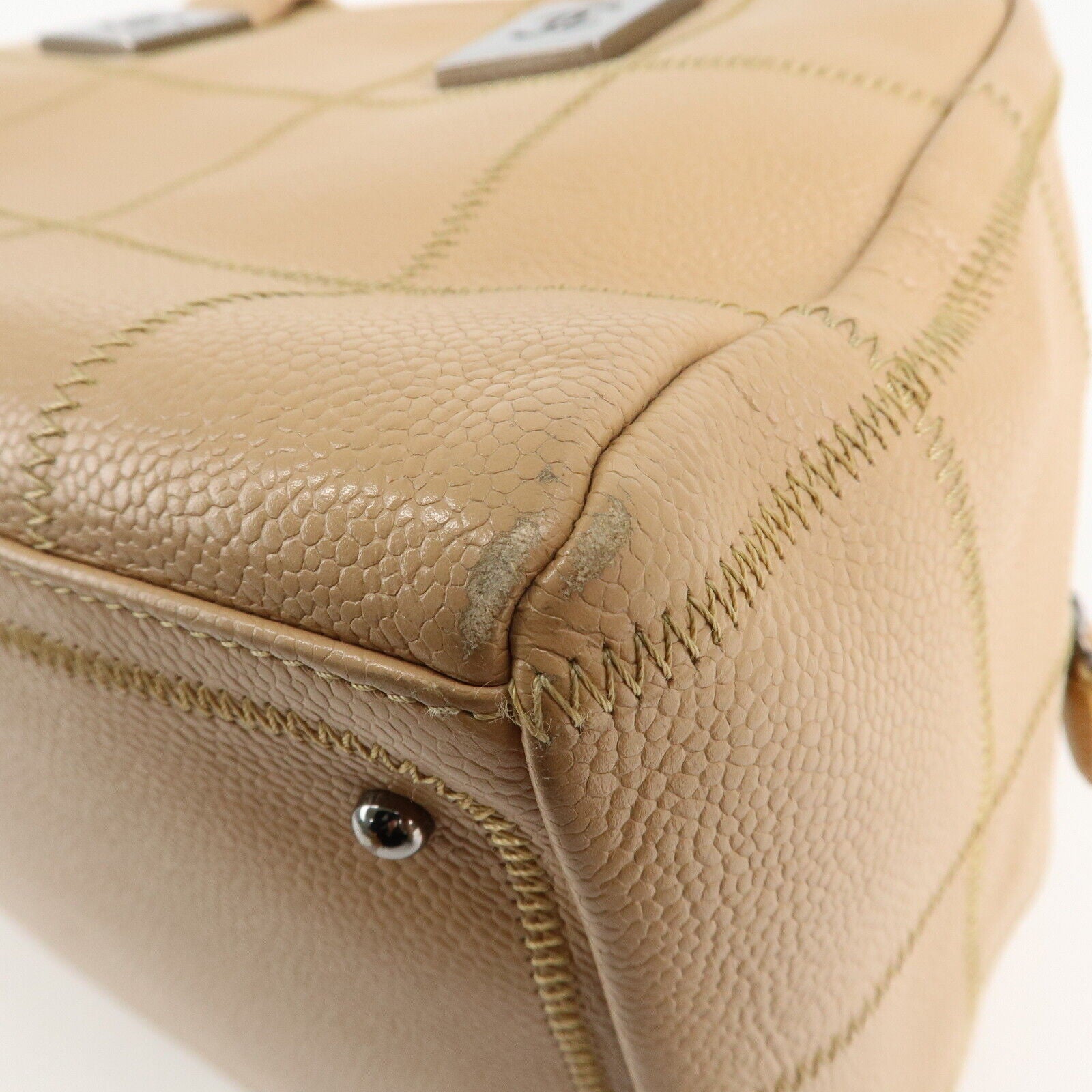 Chanel Chocolate Bar CaviarSkin Boston Bag