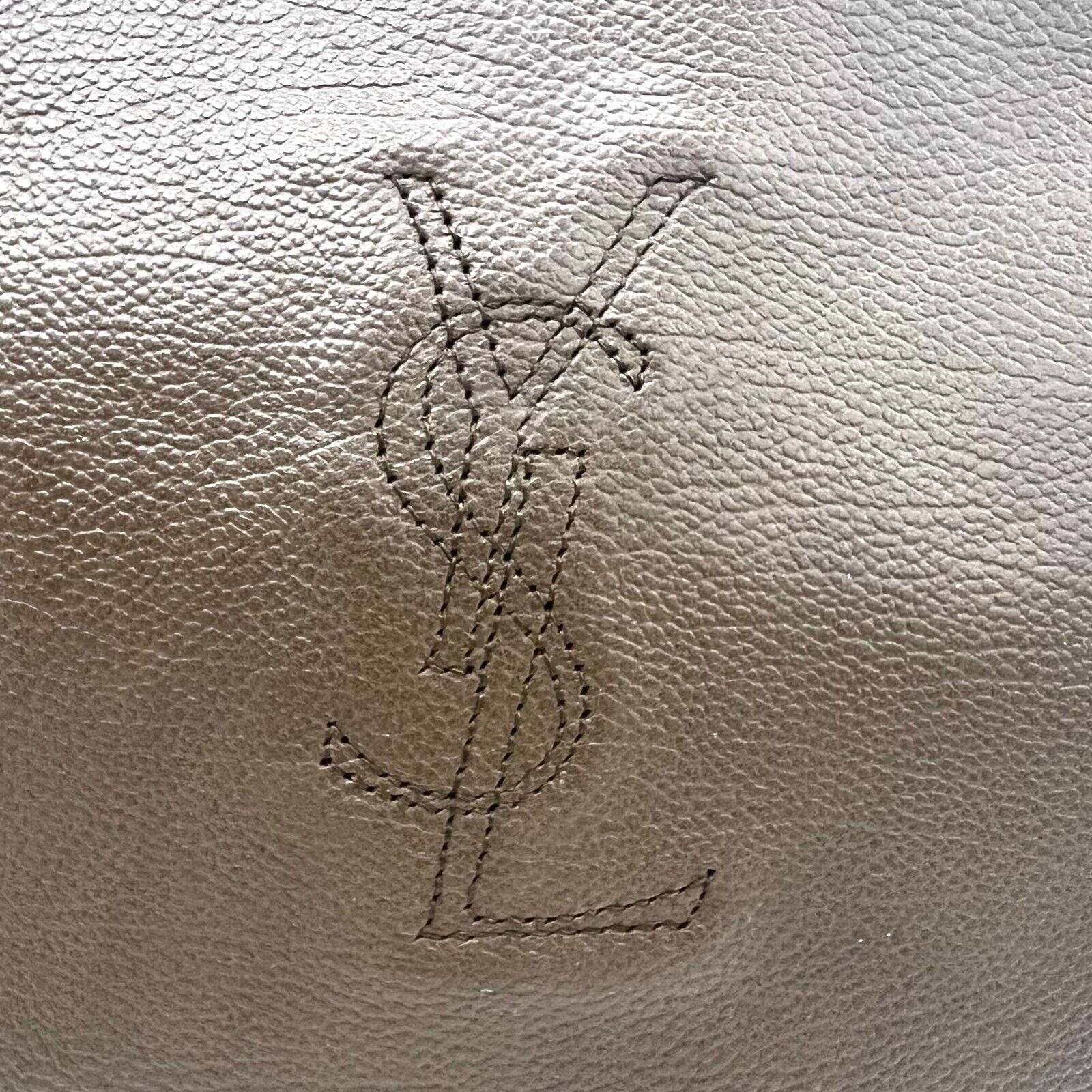 Yves Saint Laurent YSL Leather Clutch - Brown