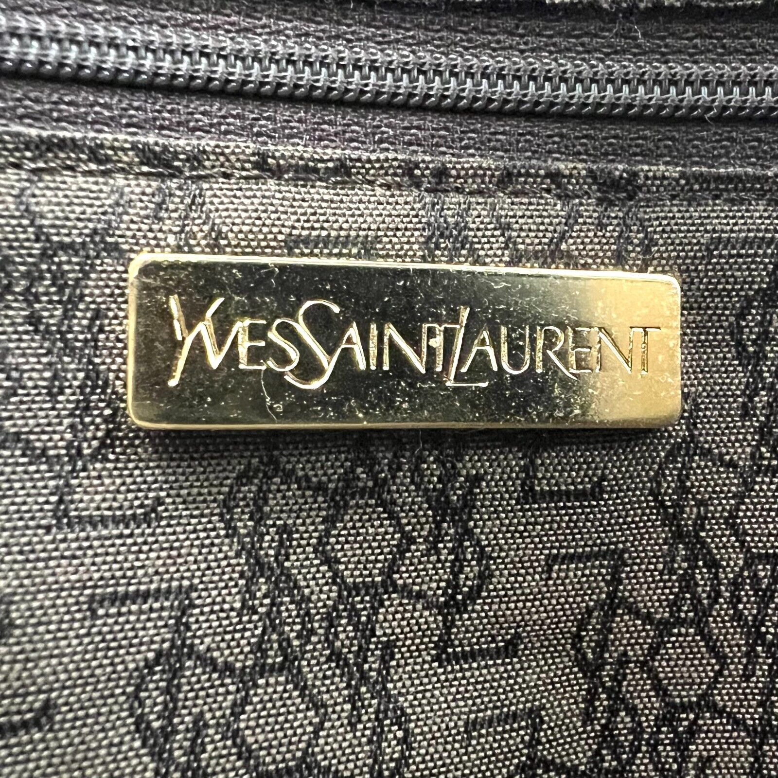 Yves Saint Laurent YSL Leather Clutch - Brown