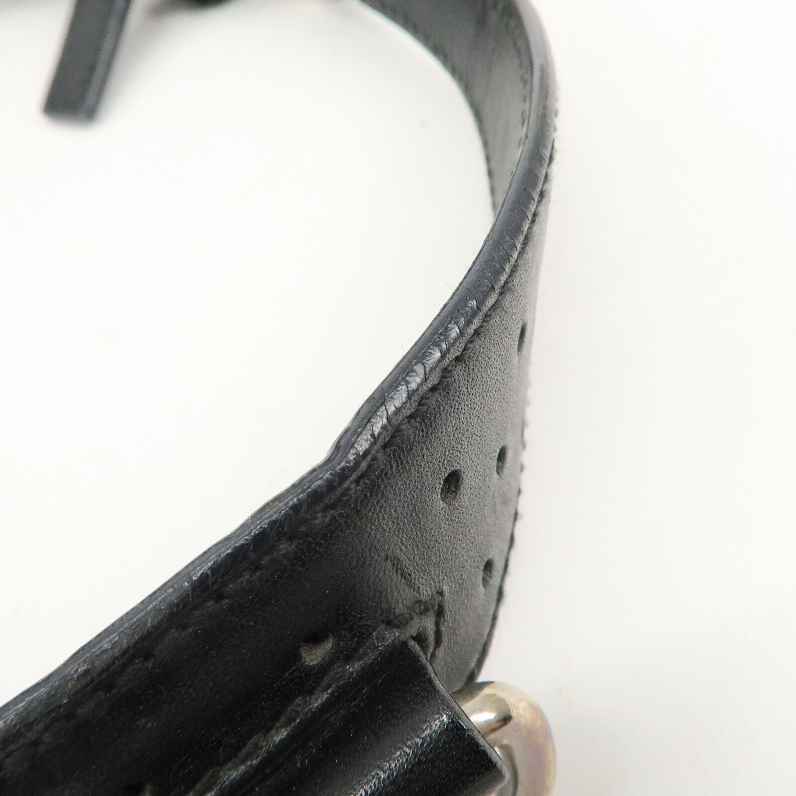 Gucci Interlocking G Canvas Leather One Shoulder Black Bag