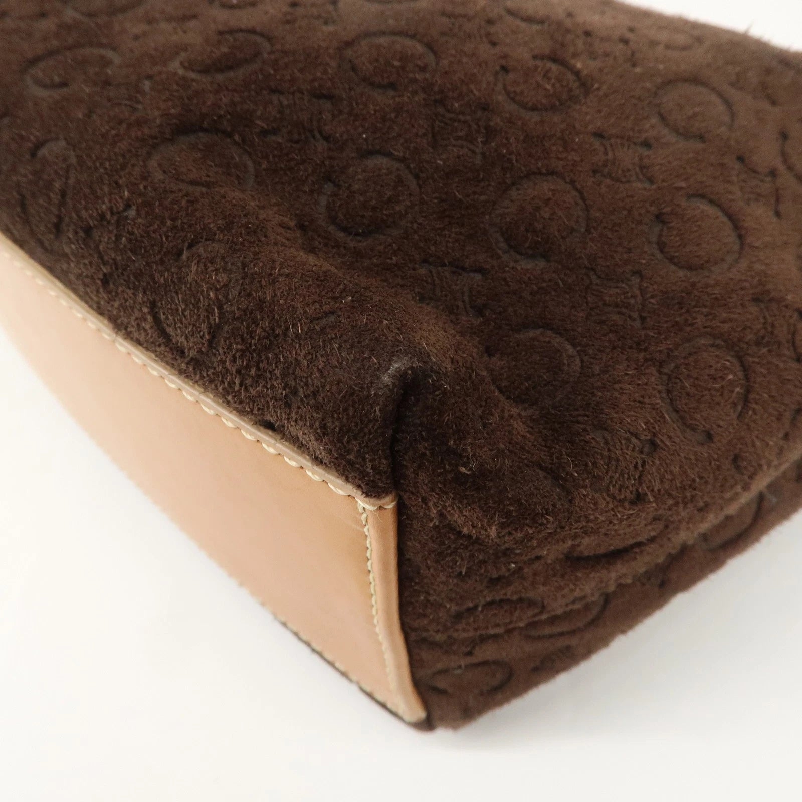 Celine Macadam Shoulder Bag - Brown, Suede
