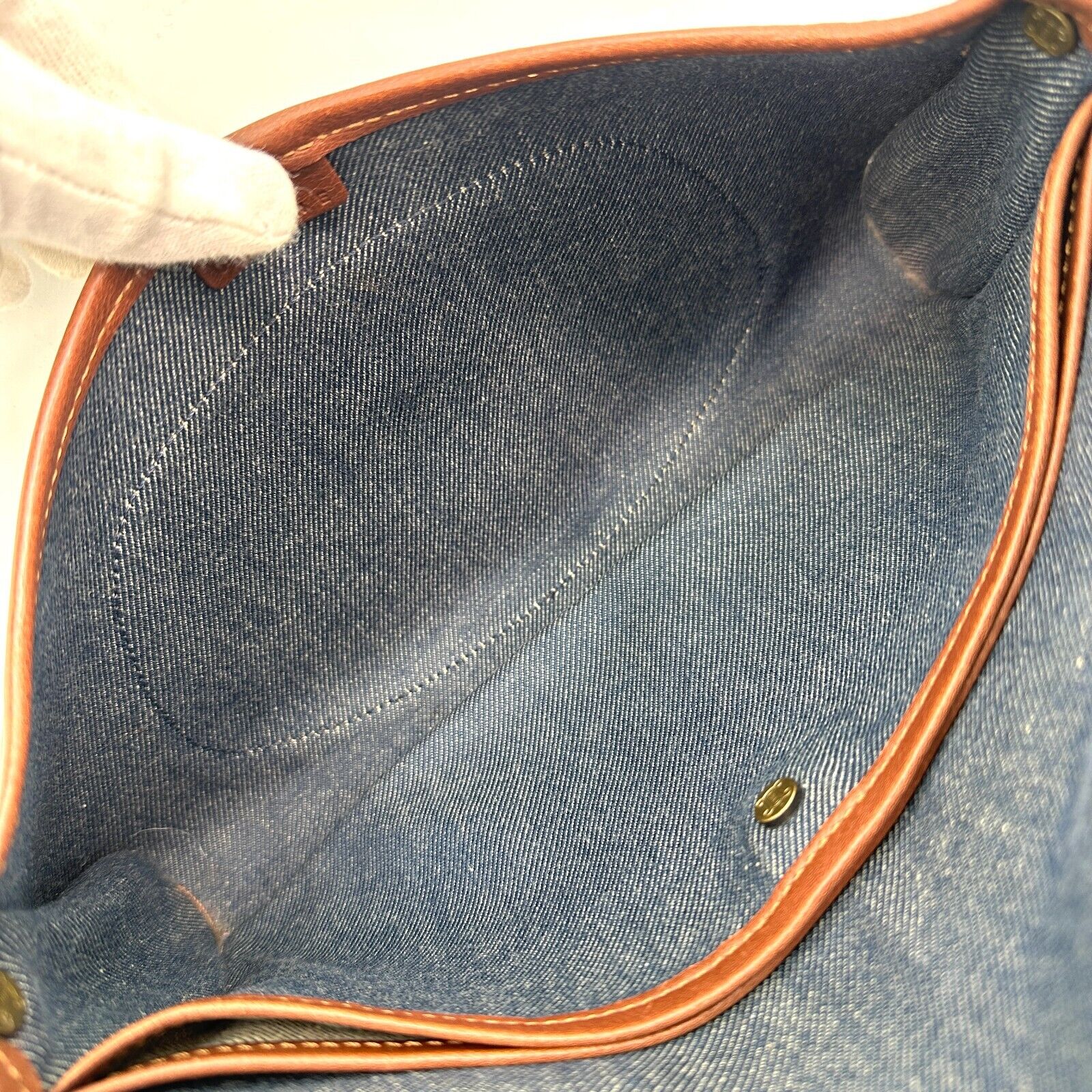CELINE Shoulder Bag Denim Paris Macadam