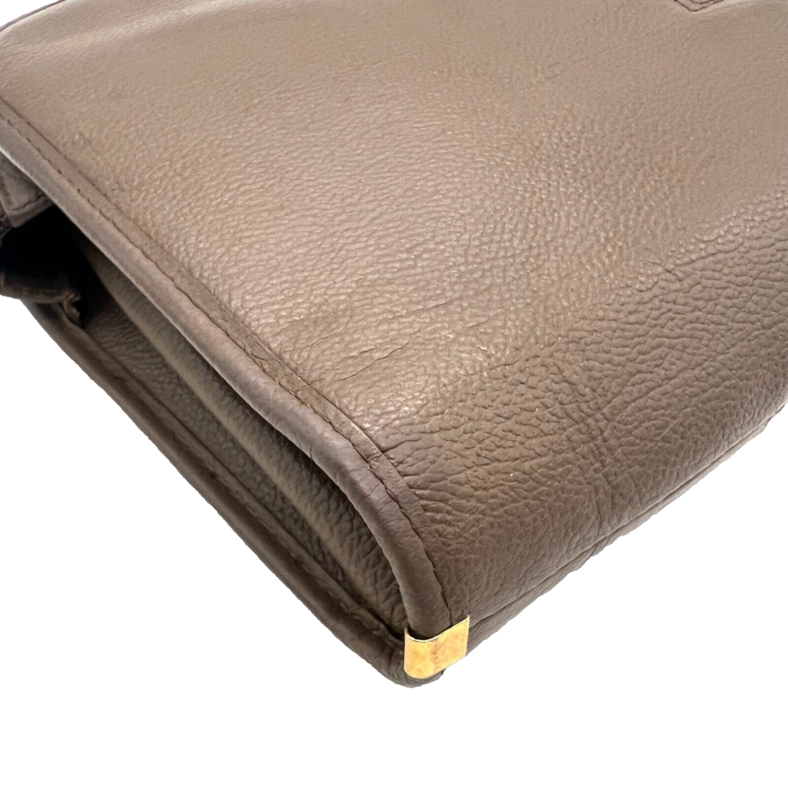 Yves Saint Laurent YSL Leather Clutch - Brown