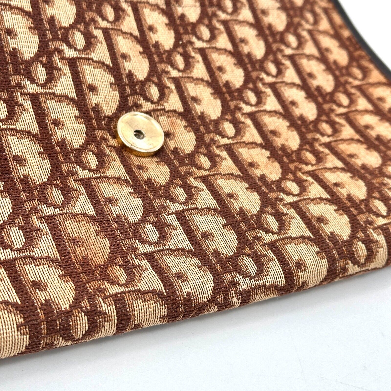 Christian Dior Trotter Canvas Leather Chain Shoulder Bag