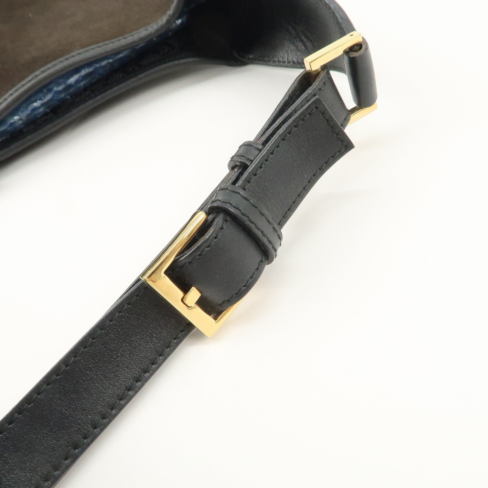 Gucci Duonissos Suede Leather Shoulder Bag - Dark Brown