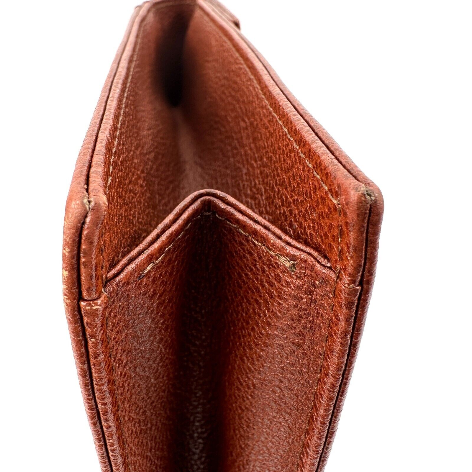 YSL Brown Clutch Bag Leather