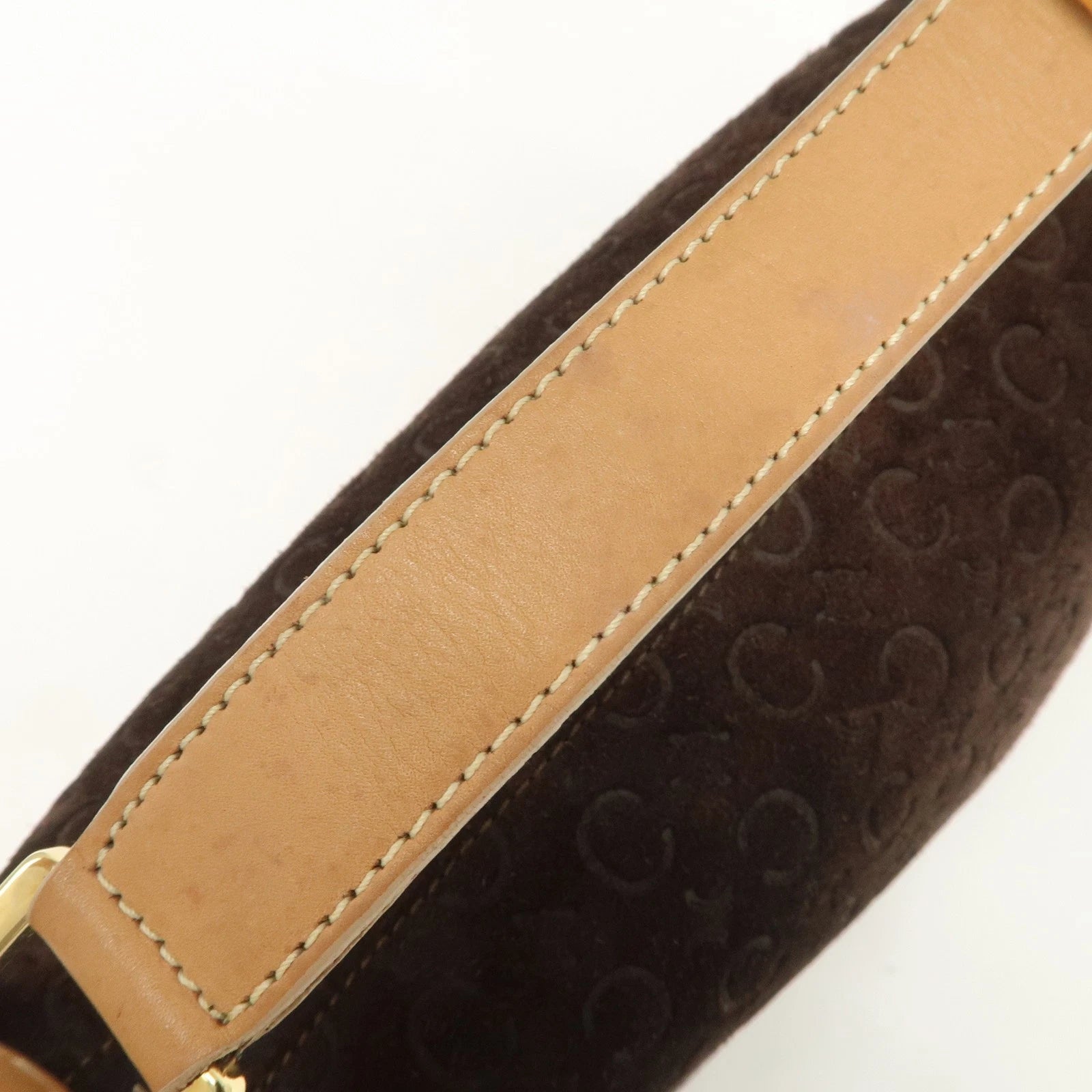 Celine Macadam Shoulder Bag - Brown, Suede