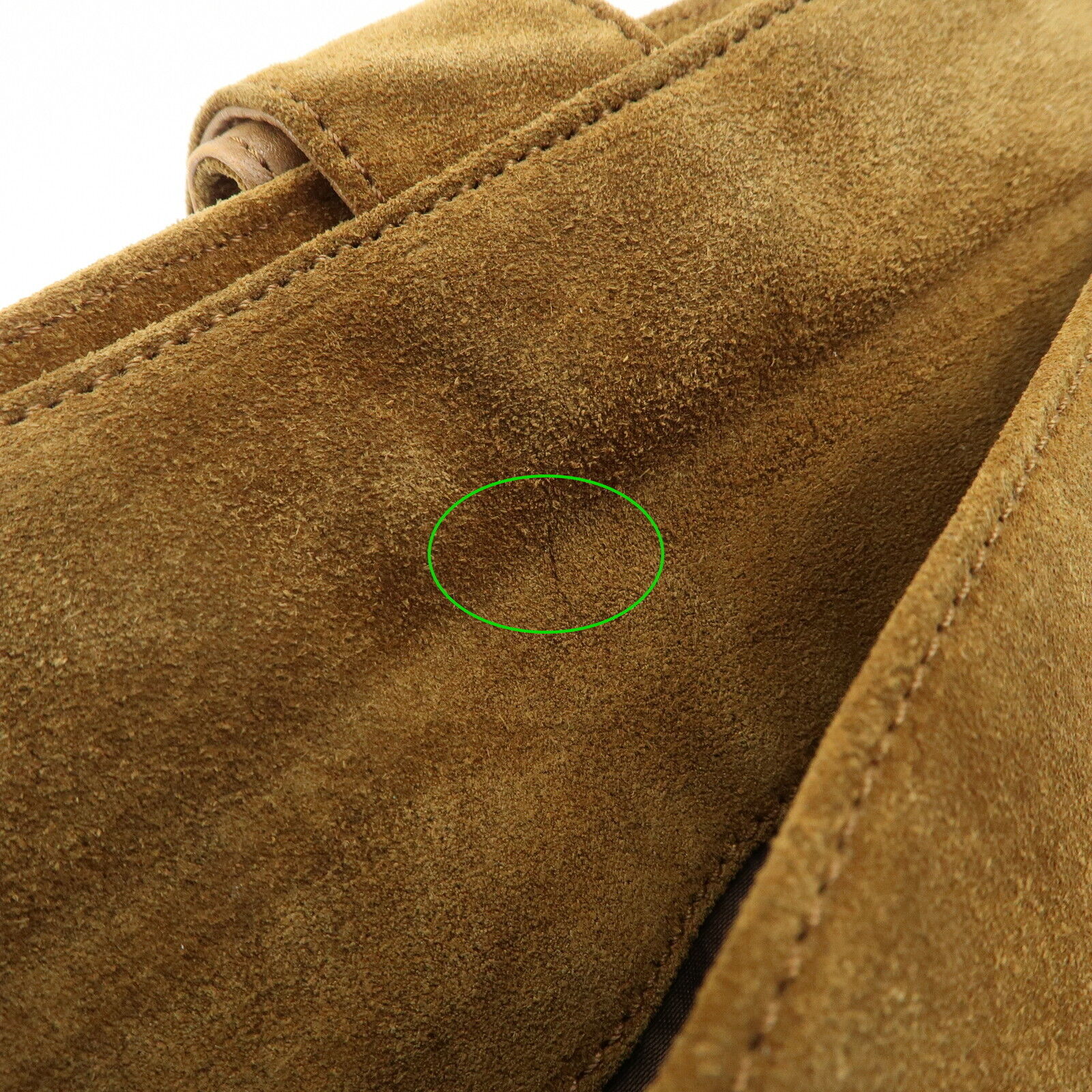 Chanel Logo Suede Tote Shoulder Bag - Brown