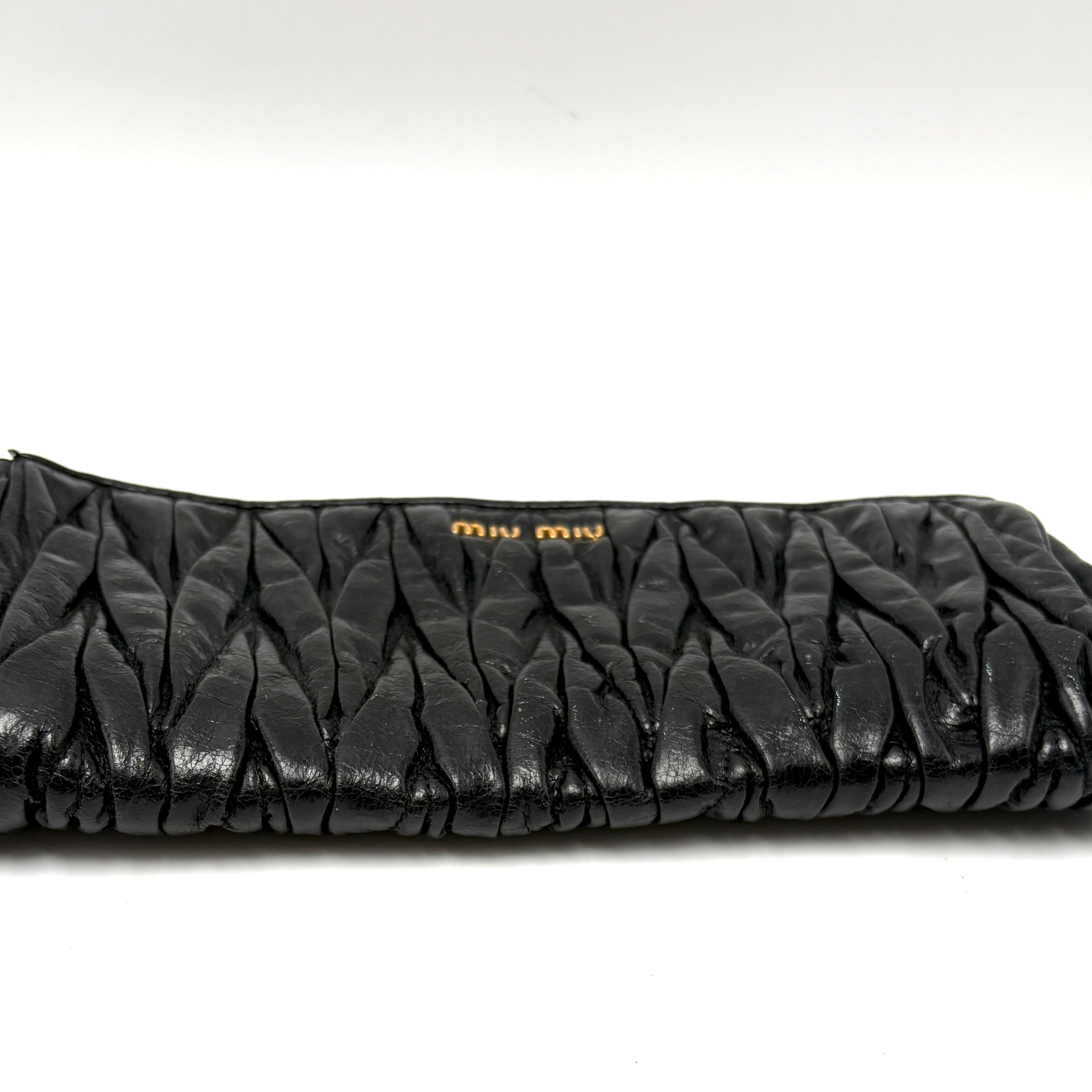 MIU MIU black clutch