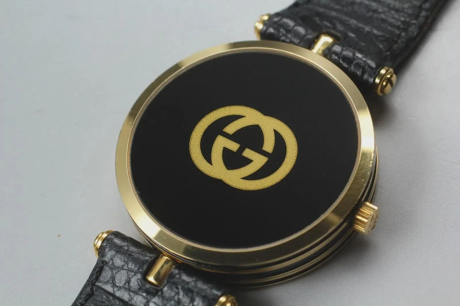 Gucci Man 2000M Wristwatch - Black, Leather 