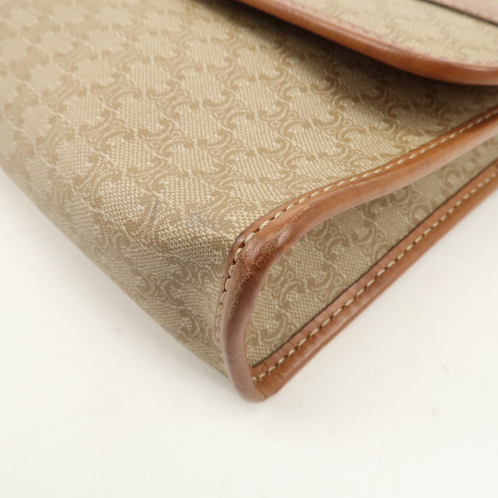 Celine Macadam 2Way Shoulder Bag - Beige, Leather