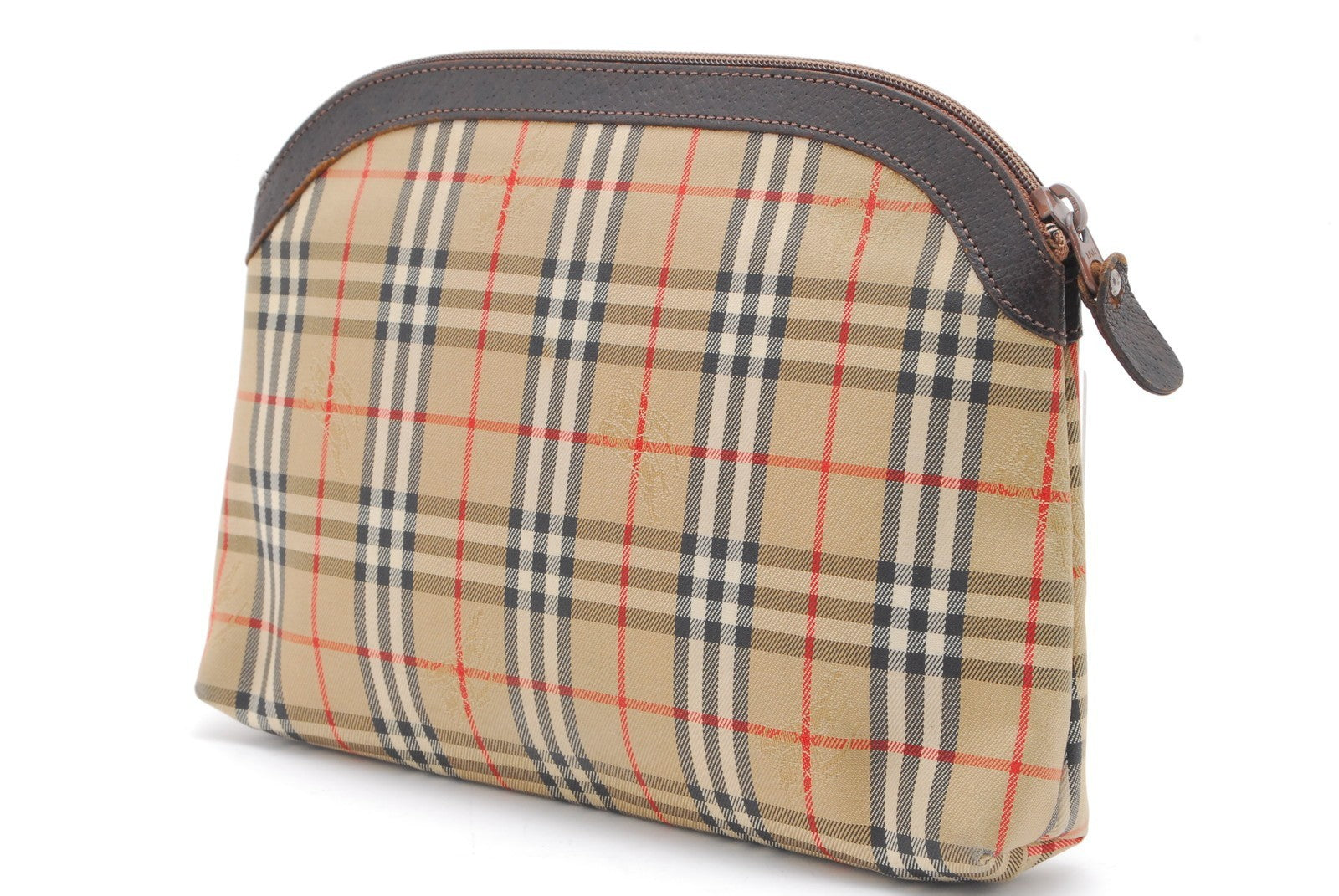 Burberry Nova Check Clutch Bag - Beige, Canvas 