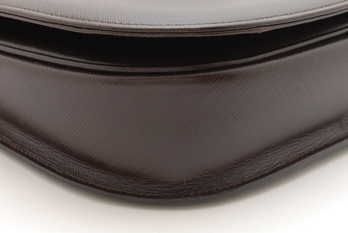 Yves Saint Laurent Cassandra Shoulder Bag - Brown, Leather