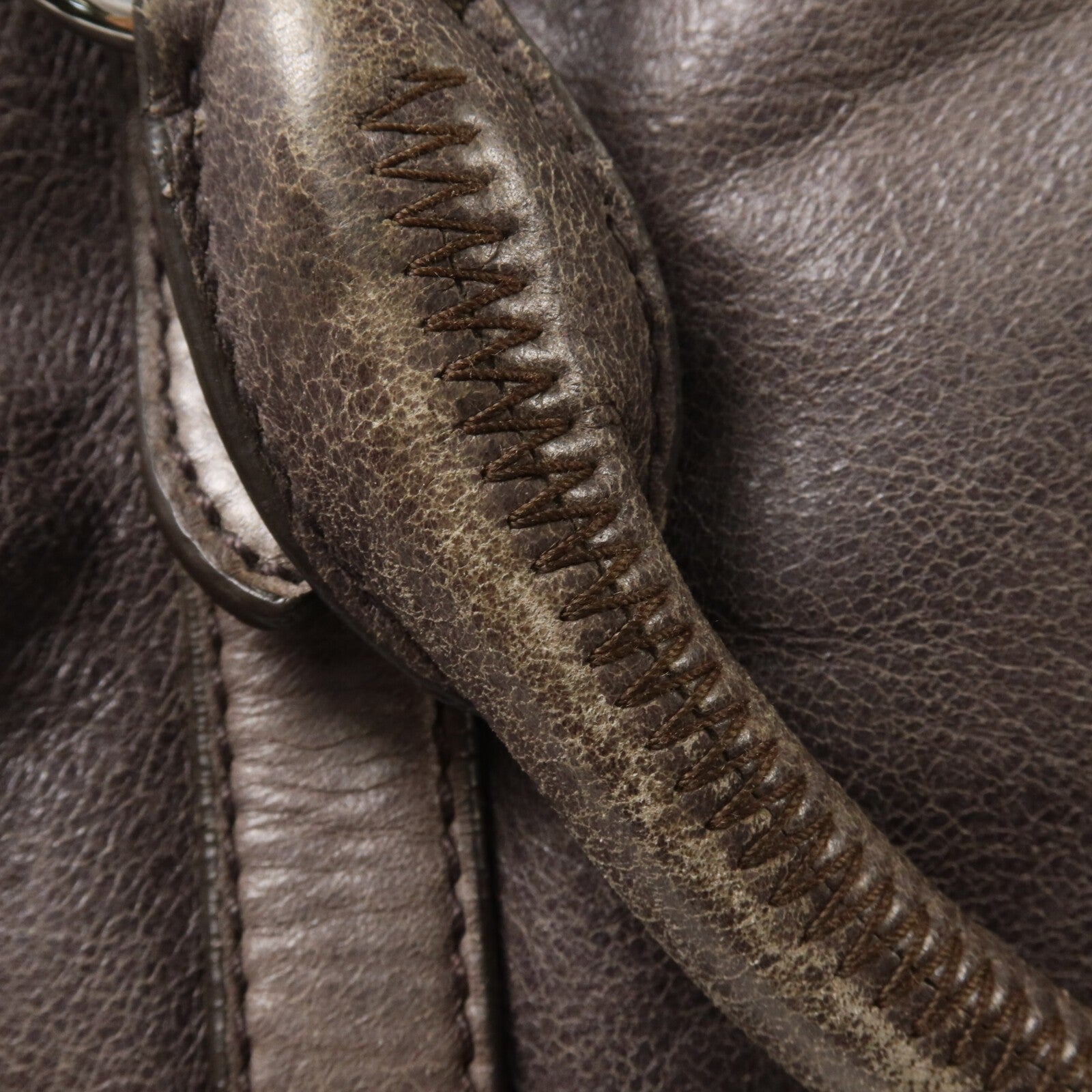 Miu Miu SHW 2 Way Shoulder Bag - Grey, Calfskin Leather