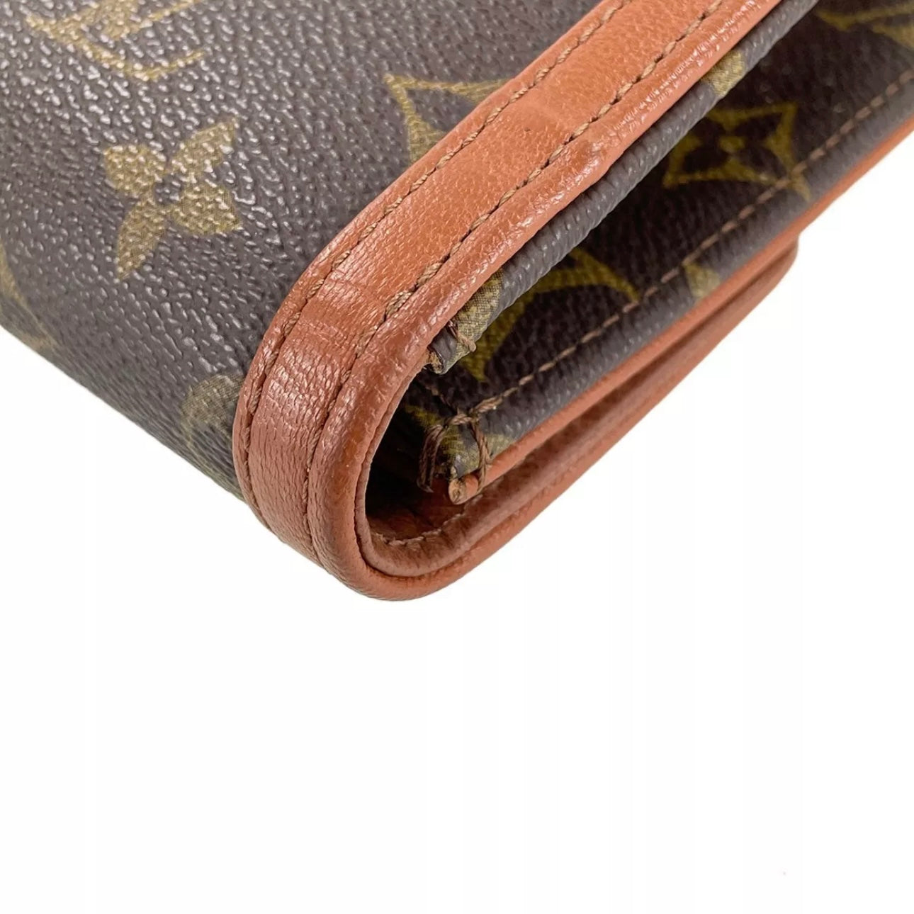 Louis Vuitton Monogram Pochette Dam PM Leather Brown Clutch bag