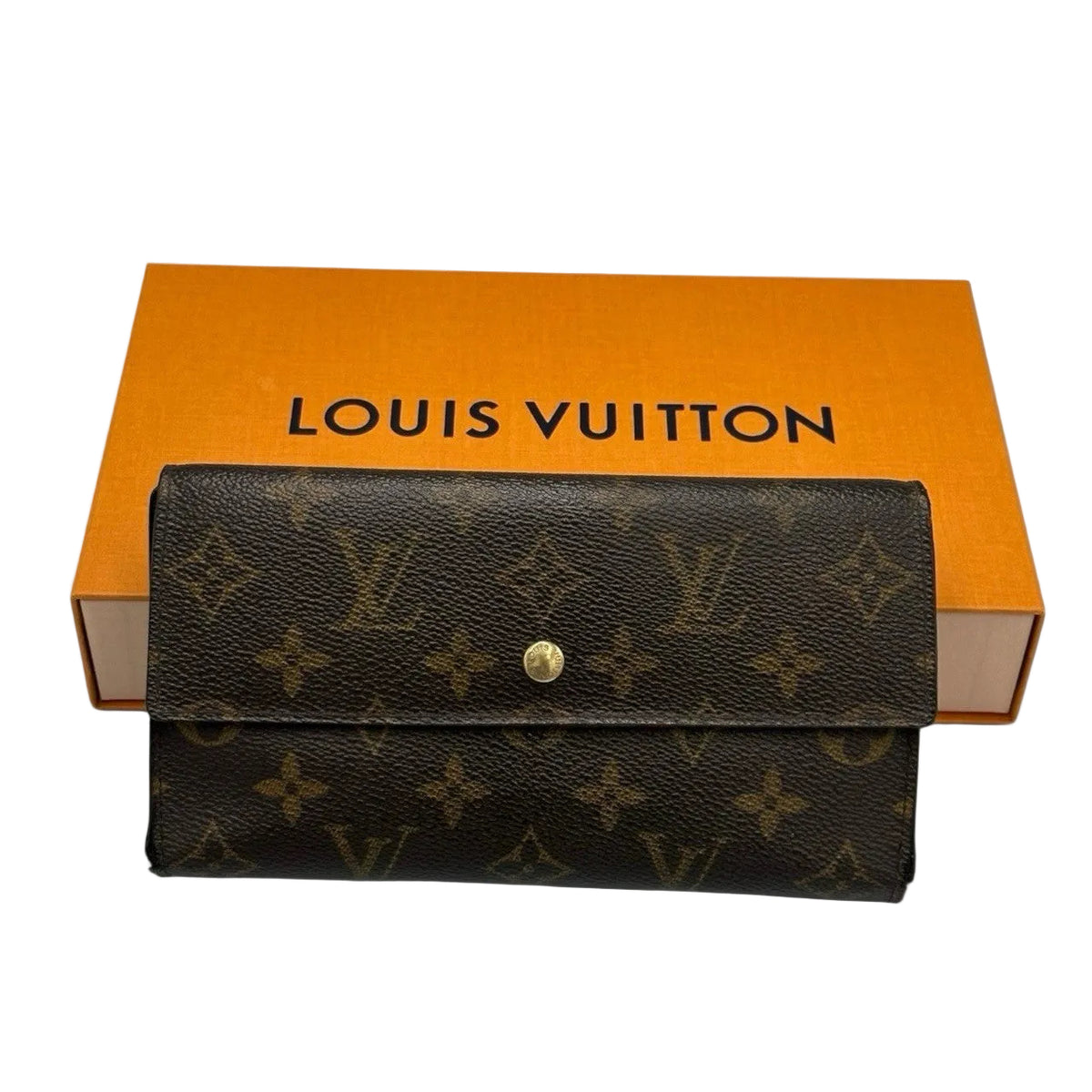 Louis Vuitton International Tri-fold Wallet - Brown, Leather- מגיע עם הקופסה