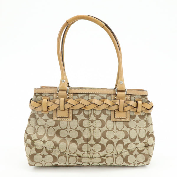 Coach Tote Bag - Brown, Canvas Leather