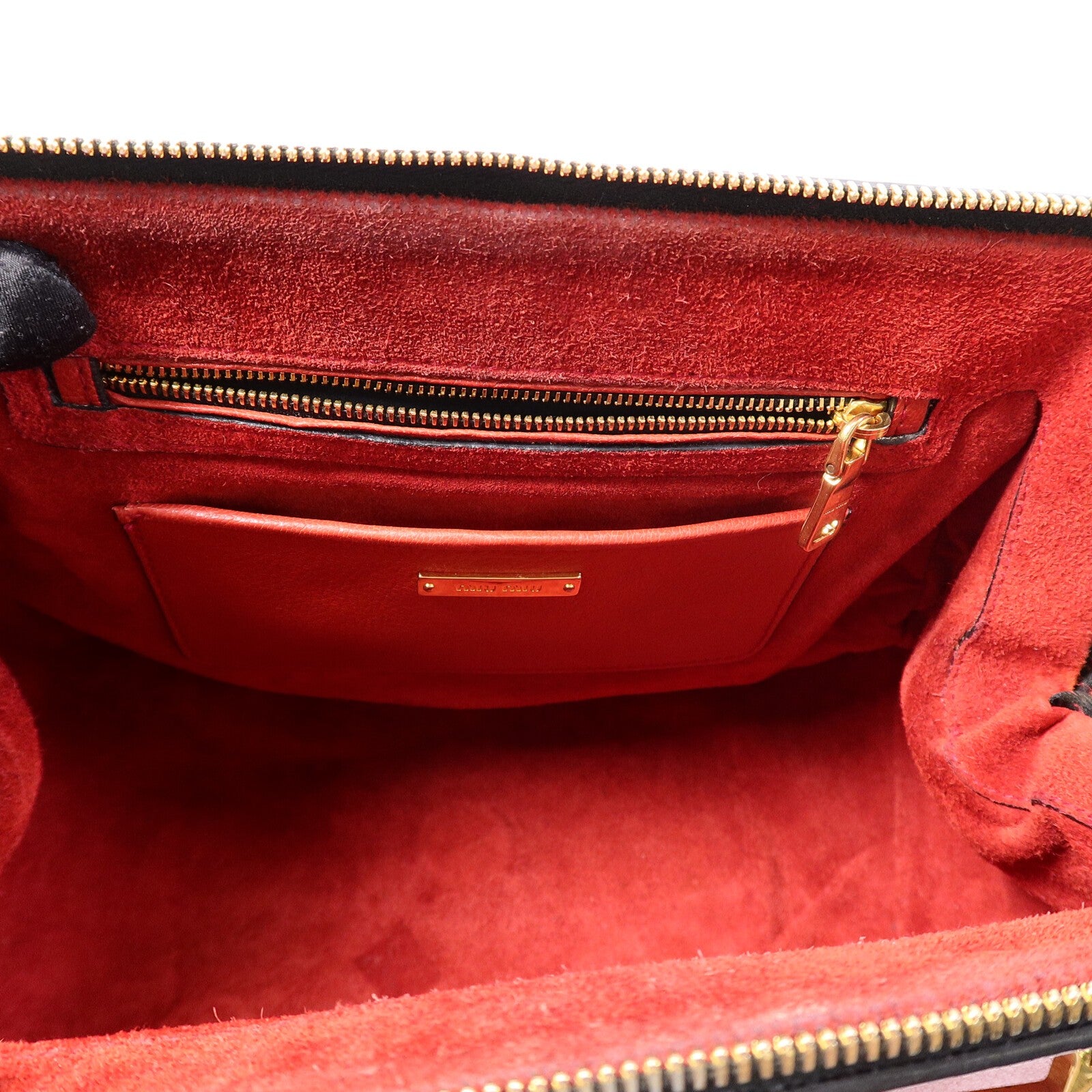Miu Miu GHW 2 Way Shoulder Bag - Red, Calfskin Leather