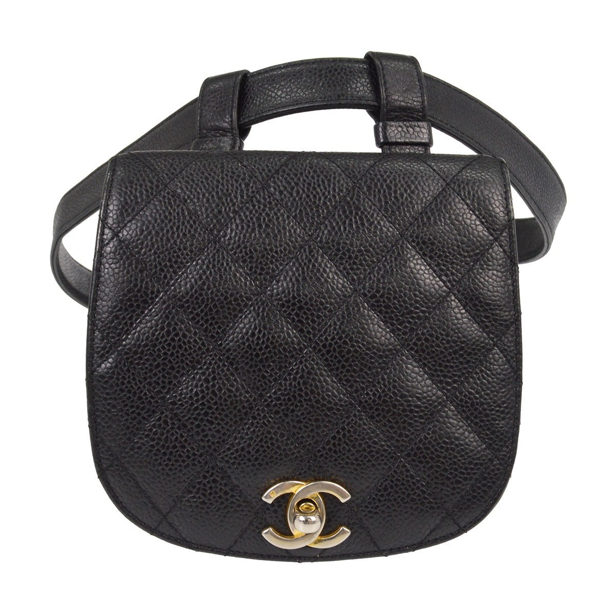 Chanel Bum Bag - Black, Caviar Skin Leather