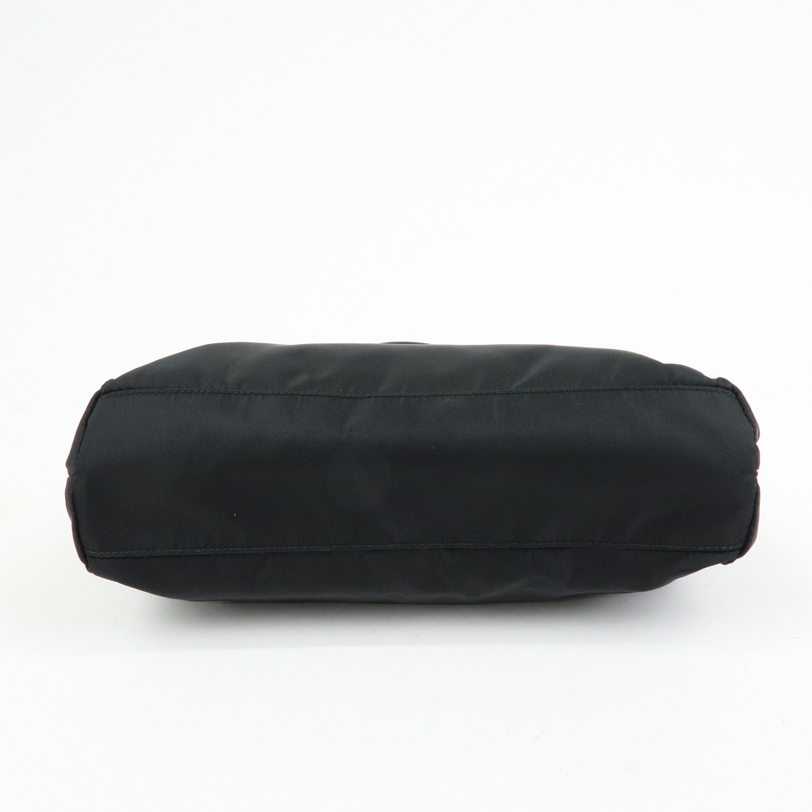 Prada Triangle Logo Tote Bag - Black, Nylon and Leather