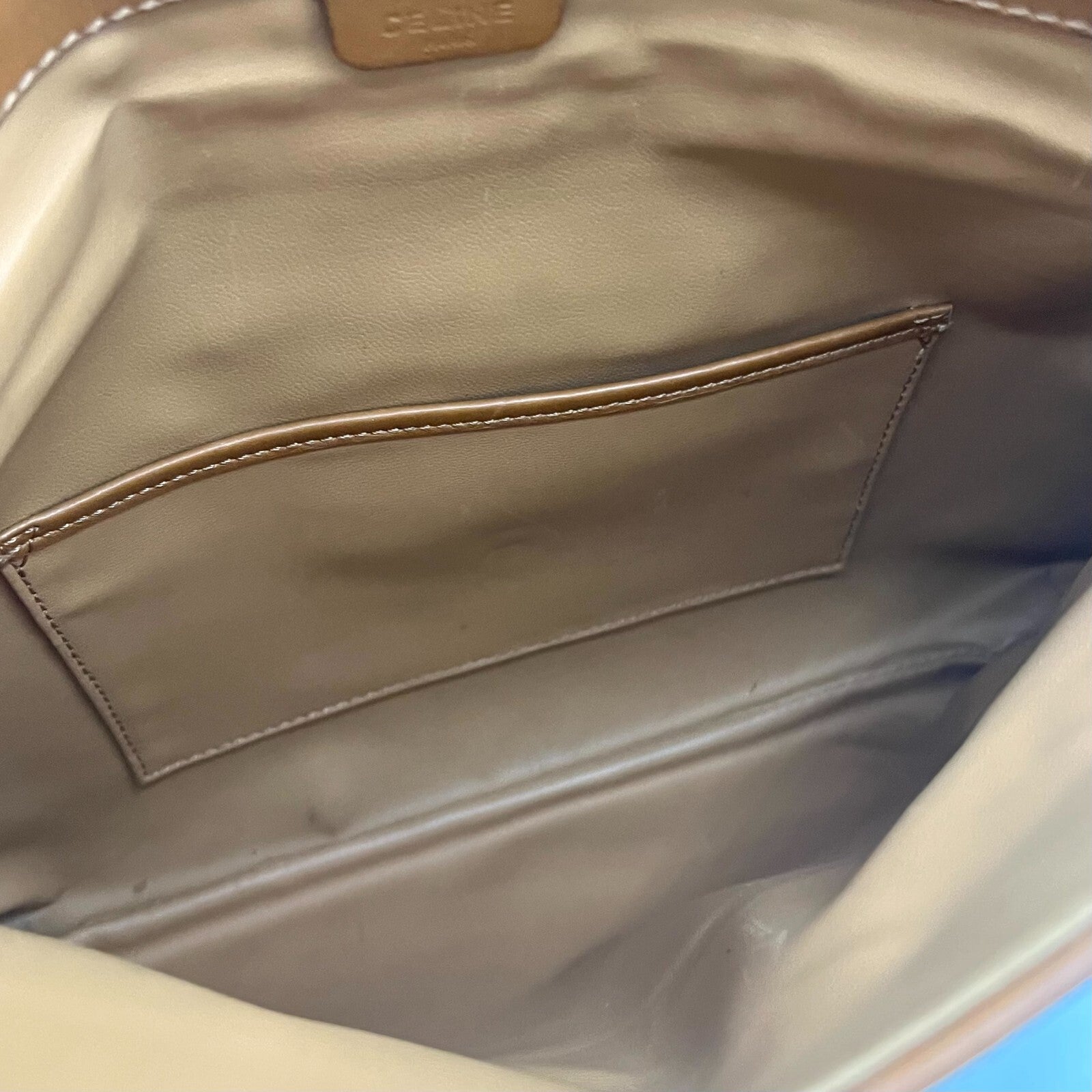Celine Macadam Clutch - Ivory, Leather