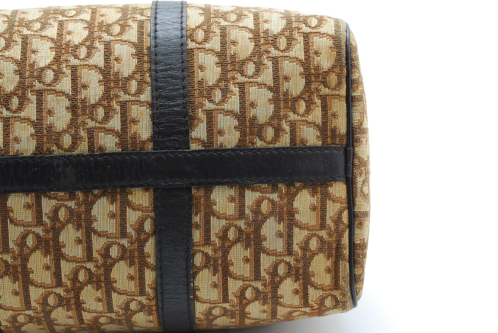 Christian Dior Trotter Boston Bag - Brown, Canvas and Leather