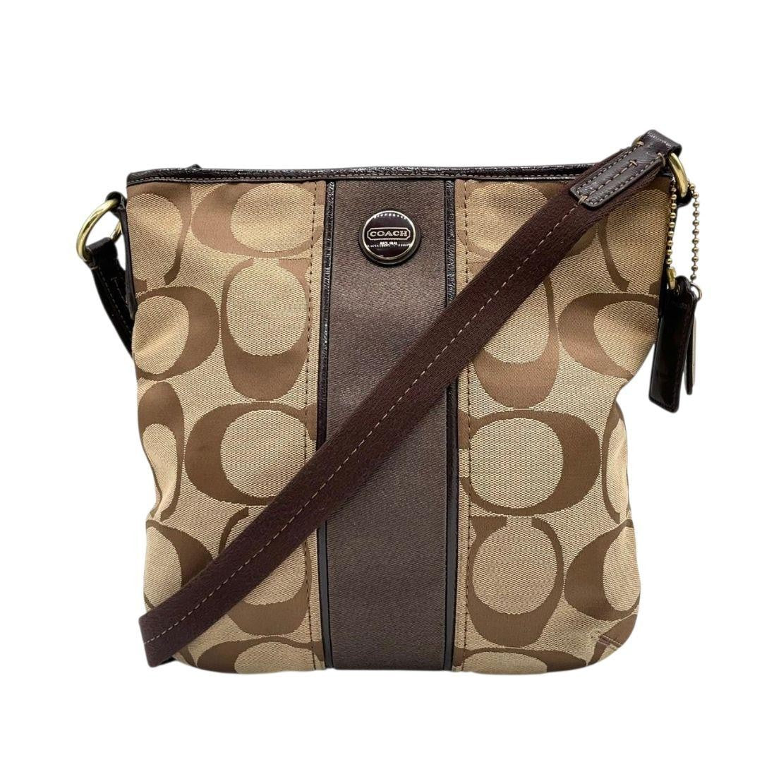 Coach Shoulder Bag - Brown, Canvas