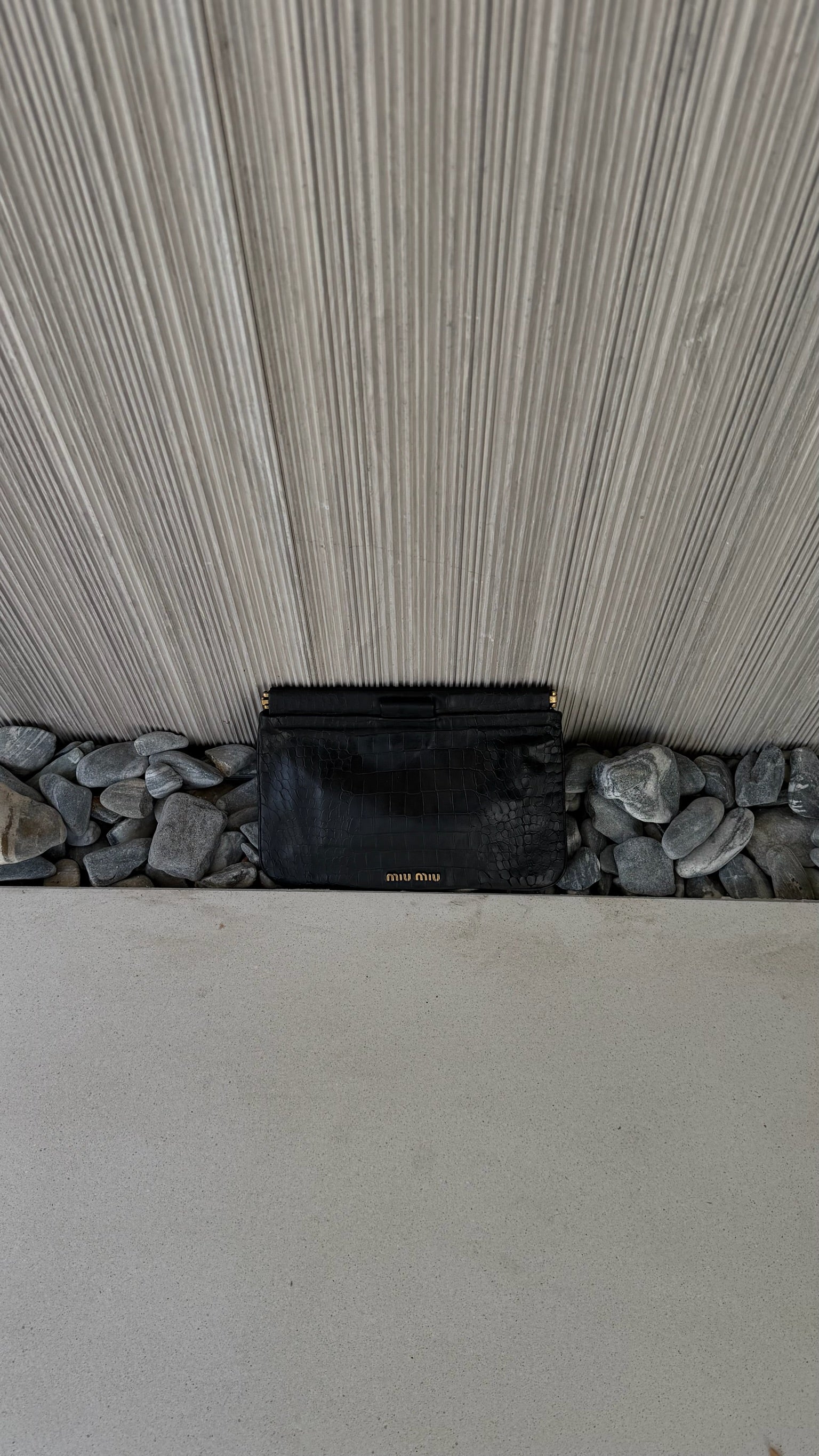Miu Miu Black leather Clutch