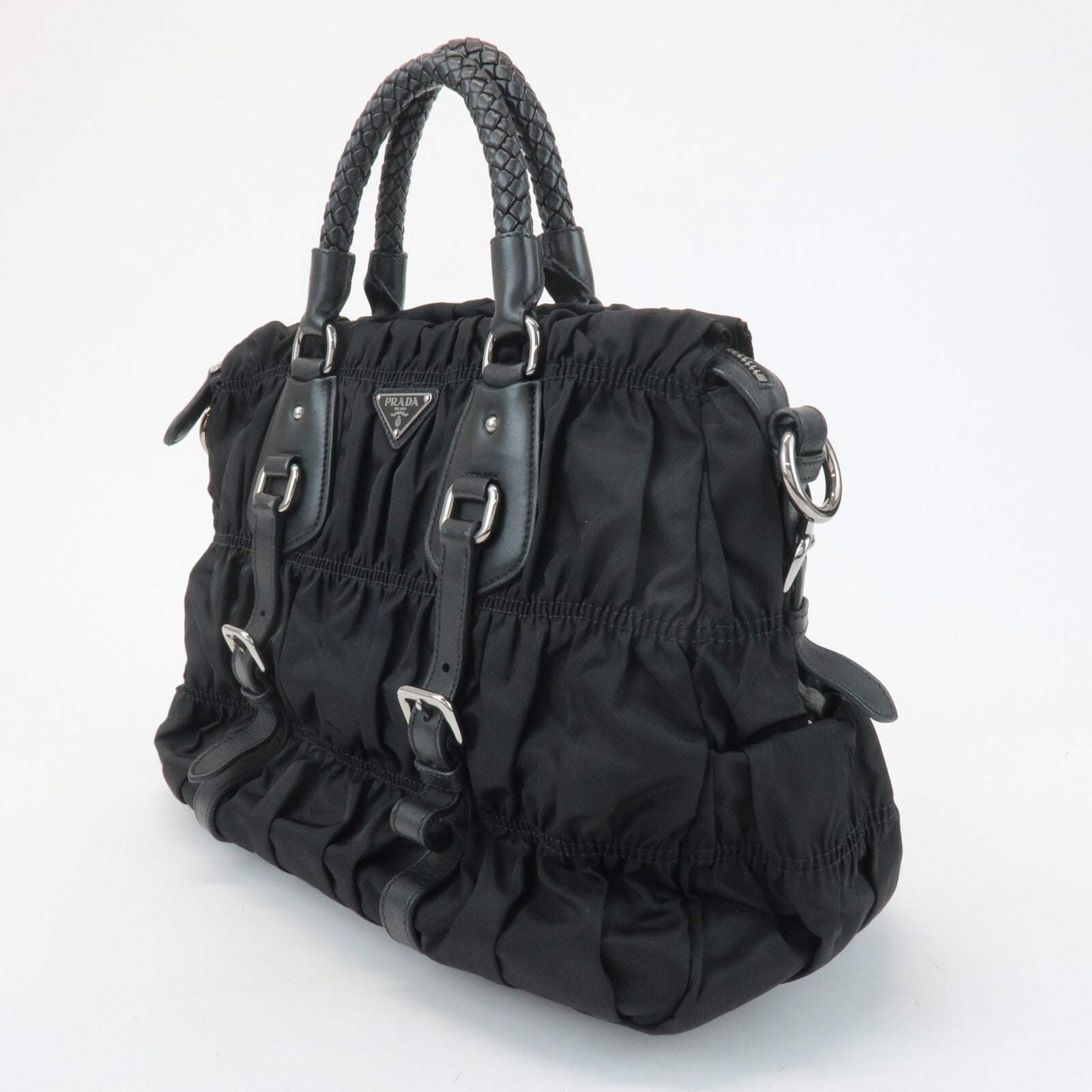 Prada Handbag - Black, Nylon and Leather