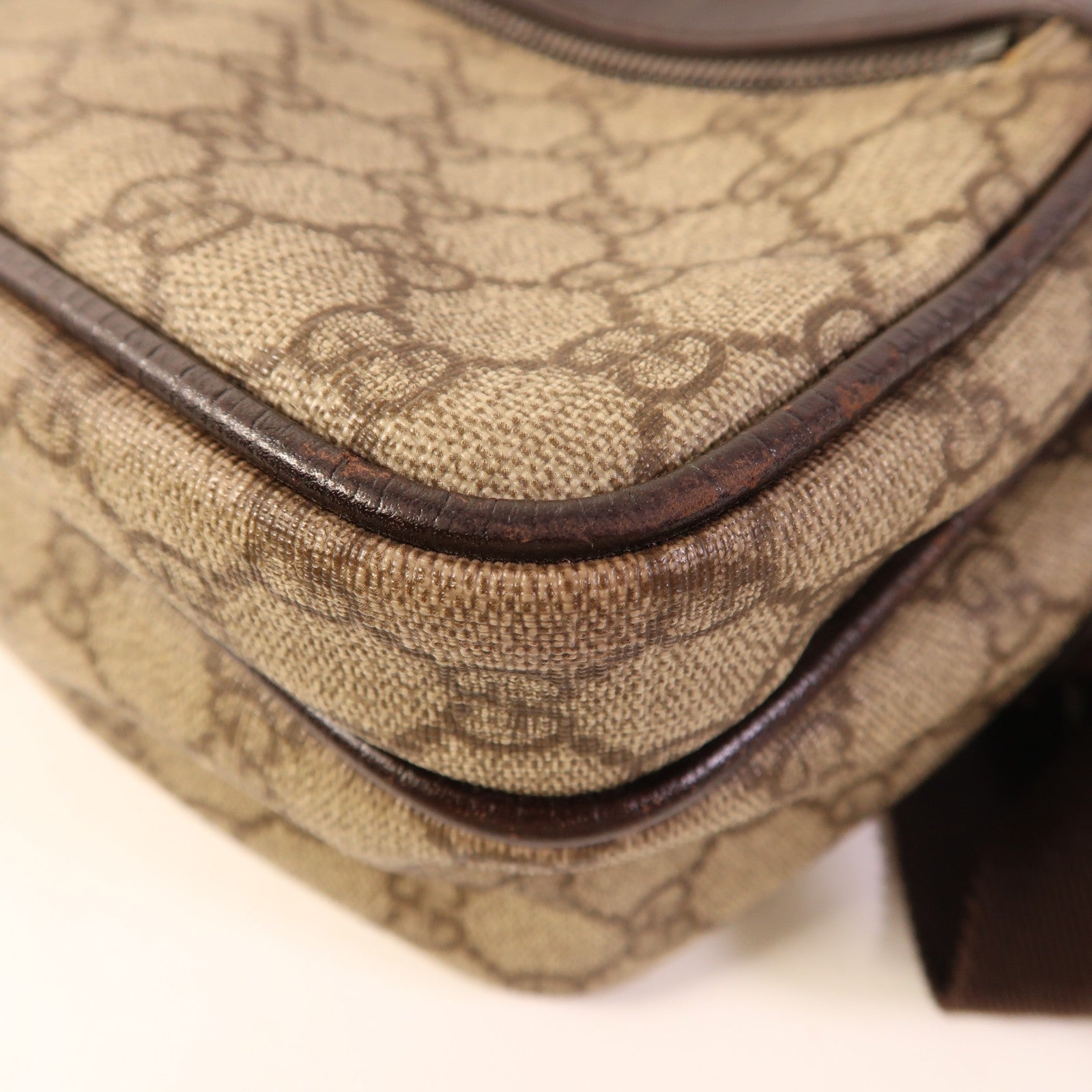 Gucci GG SHW Shoulder Bag - Brown, PVC Coated Canvas