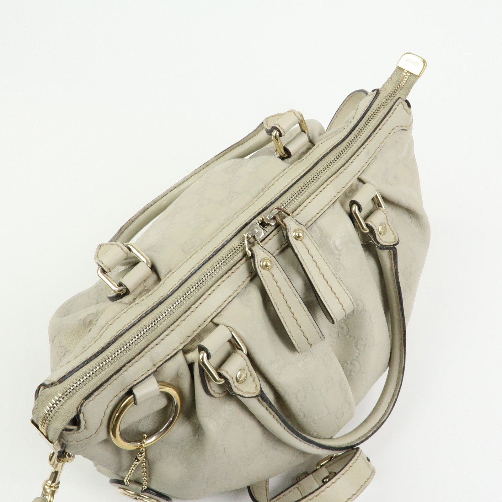 Gucci Sukey 2Way Hand Bag - Ivory, Guccissima Leather