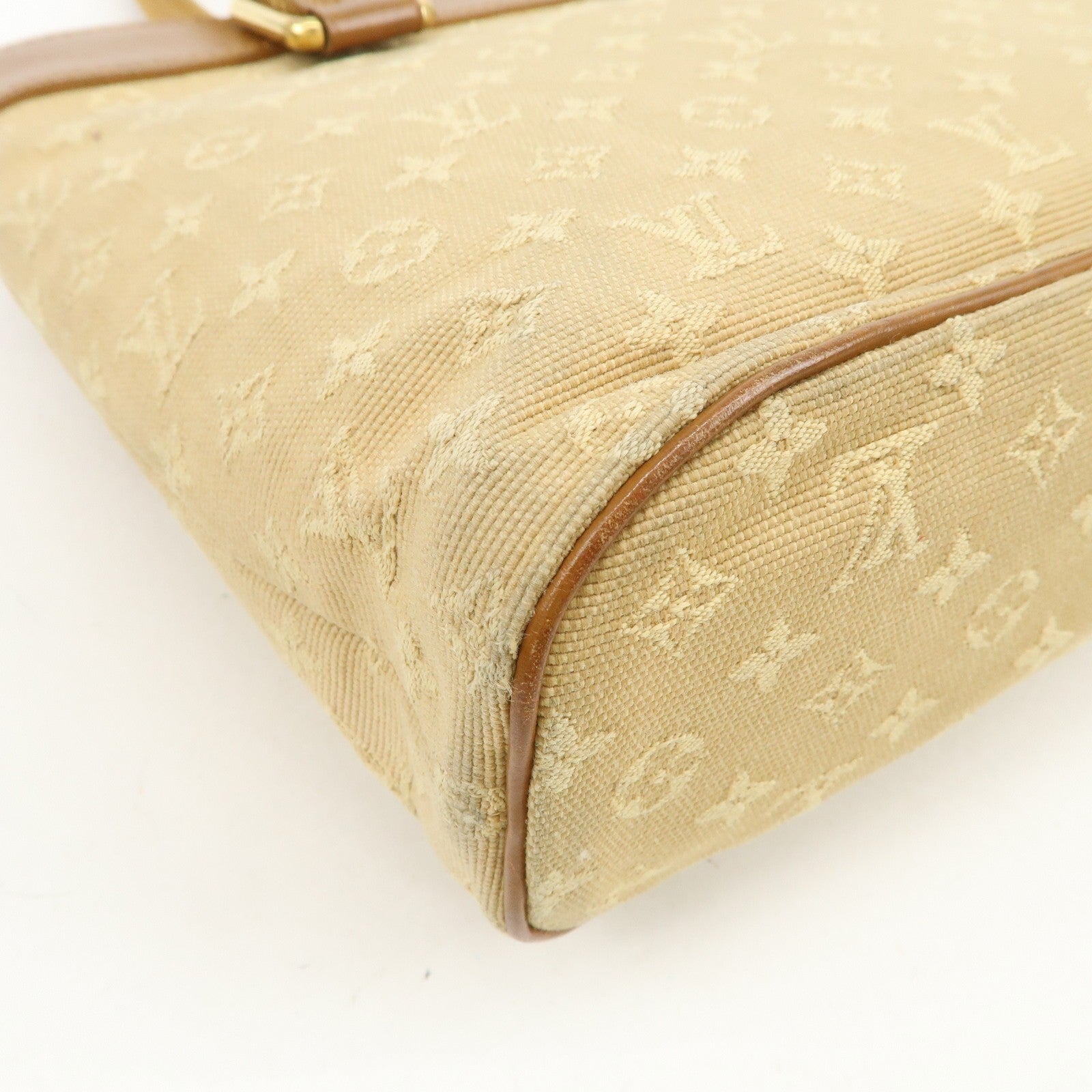Louis Vuitton Monogram Mini Lucille PM Hand Bag - Beige, Monogram Mini Canvas