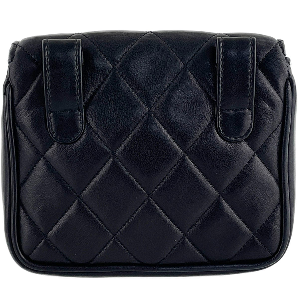 CHANEL Matelasse Waist Bag - Black, Lambskin Leather