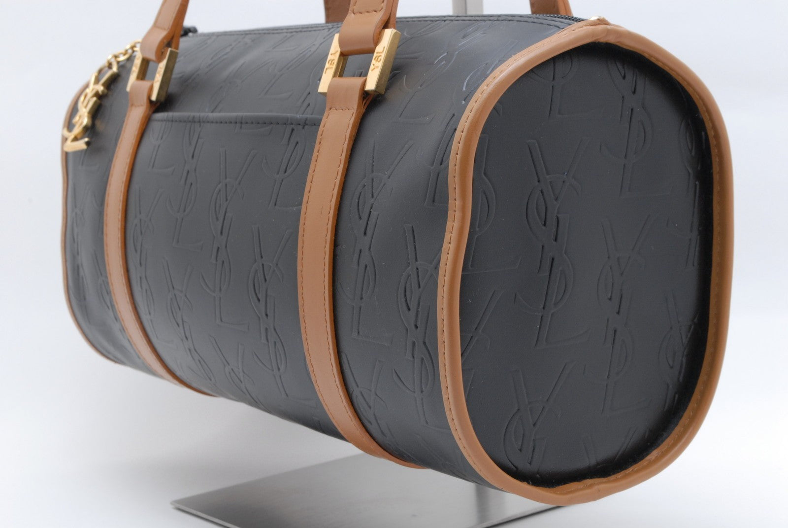 Saint Laurent Cassandra Boston Bag - Black, Leather