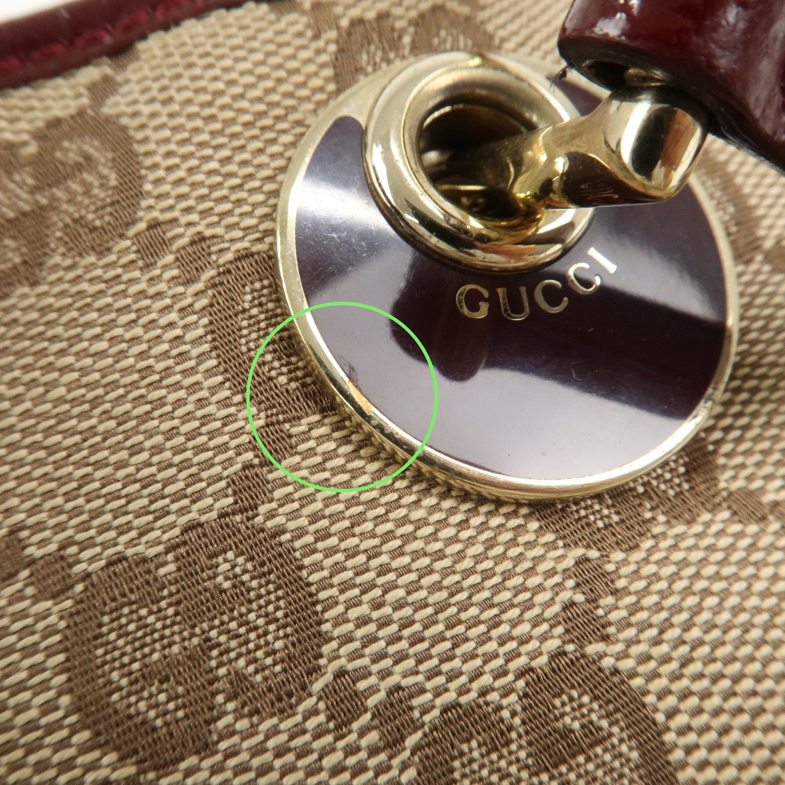 Gucci Tote Bag - Brown Bordeaux, GG Canvas Leather 