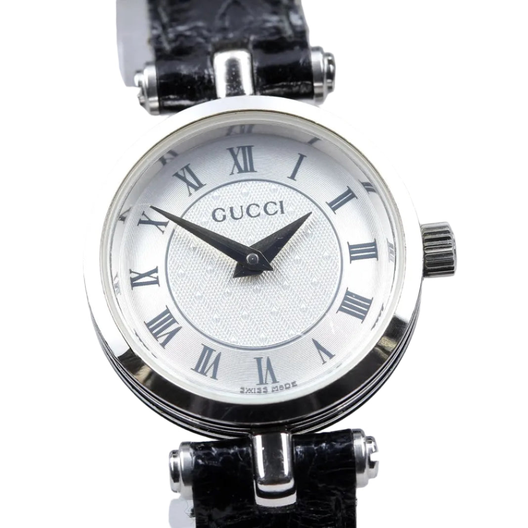 Gucci 2040L Wristwatch - Black, Leather