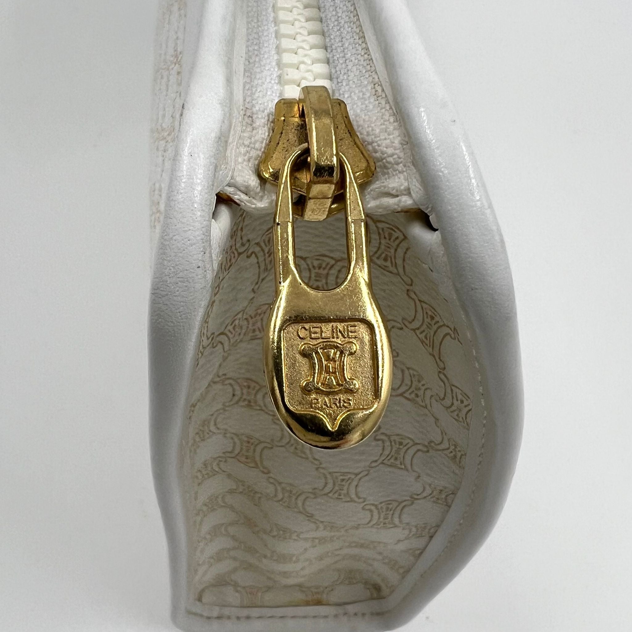 Celine macadam white clutch