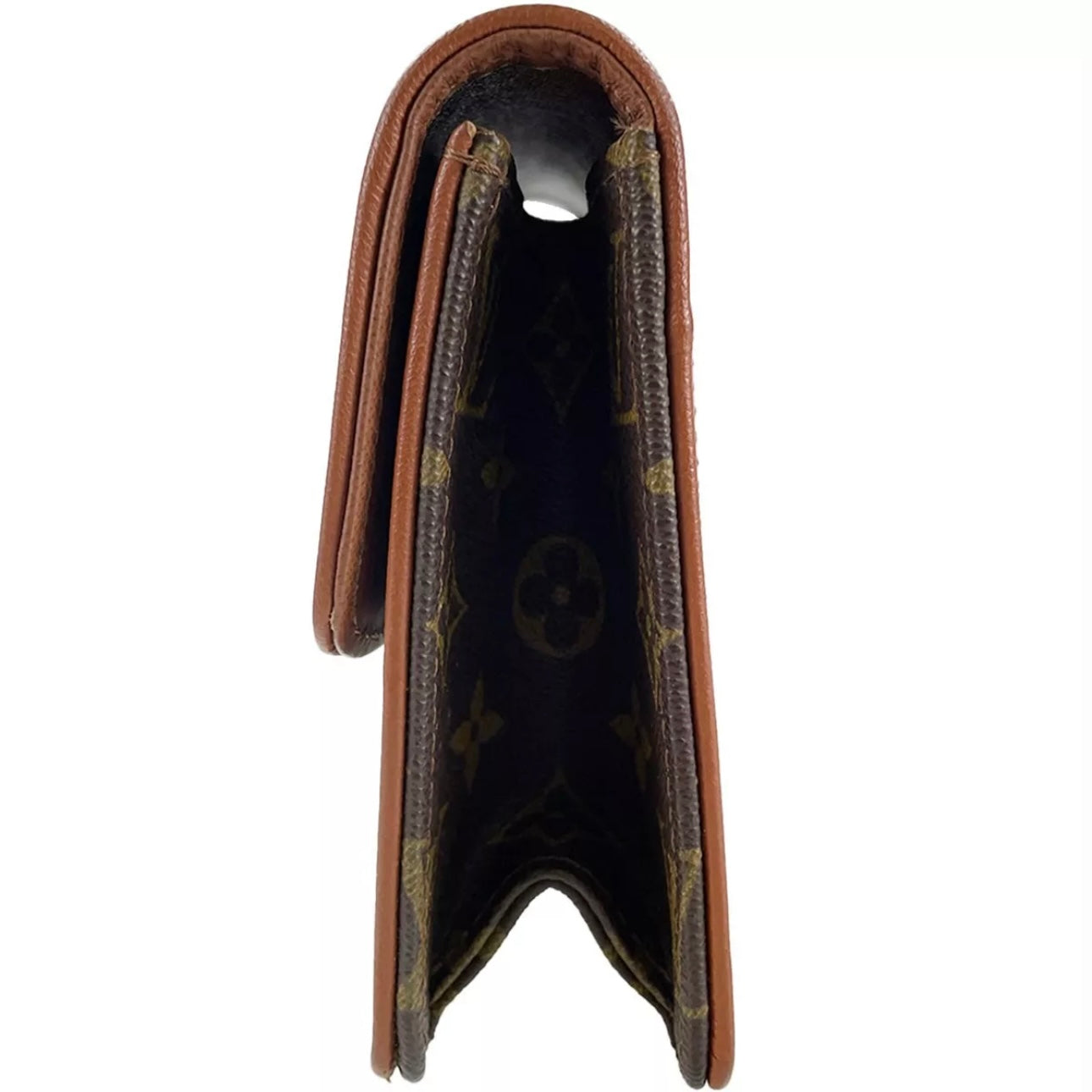 Louis Vuitton Monogram Pochette Dam PM Leather Brown Clutch bag
