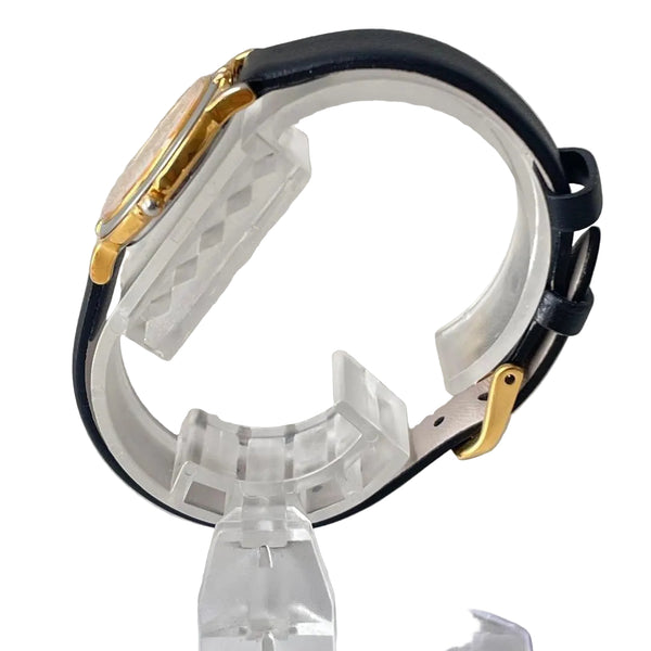 Saint Laurent Yves Champagne Round Watch - Champagne, Leather 